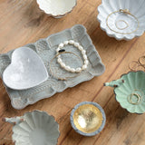 Creative Co-op STONEWARE HEART DISH