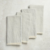 Deborah Rhodes WASHED FRINGE EDGE LINEN NAPKIN