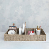 Creative Co-op 5 SECTION SEAGRASS BASKET