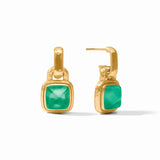 Julie Vos SAHARA HOOP AND CHARM EARRING