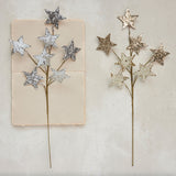 Creative Co-op PAPER STAR SPRAY Glitter Gold 22
