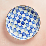 MacKenzie-Childs ABUNDANT BOWL Royal Check