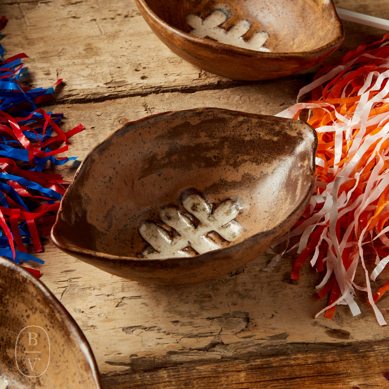 Etta B Pottery 2025 FOOTBALL BOWL