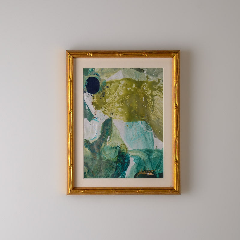FRAMED PALETTE SERIES 8X10 GOLD BAMBOO No 13
