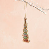 Creative Co-op GLASS BEAD COTTON ORNAMENT D