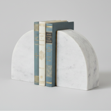 Bloomingville BRASS INLAY MARBLE BOOKENDS SET OF 2