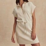 Varley AVAYA HALF ZIP DRESS Pristine