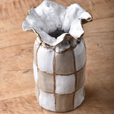 Dixie Pottery SAK VASE DESIGN WITH GOLD LEAF 7X6 1