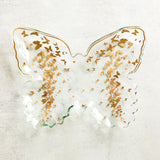 Annieglass BUTTERFLY TRAY Gold 12 x 10