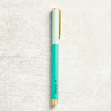 Mary Square SNAP CAP COLORBLOCK PEN Teal