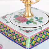 The Han House SQUARE FAMILLE ROSE JAR LAMP NO SHADE