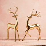 A and B Floral TABLETOP GOLD REINDEER