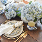 Creative Co-op BRASS LEAF SHAPED NAPKIN RINGS SET OF 4
