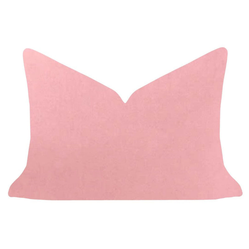 Laura Park Designs 14 x 20 SOLID VELVET THROW PILLOW Blush Pink