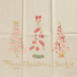 Creative Co-op HOLIDAY IMAGE COTTON SLUB TEA TOWEL
