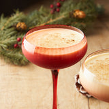 Creative Co-op HOLIDAY STEMMED CHAMPAGNE COUPE GLASS