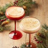 Creative Co-op HOLIDAY STEMMED CHAMPAGNE COUPE GLASS