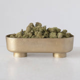 Creative Co-op DECORATIVE CAST ALUMINUM FOOTED BOWL