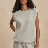 Varley SALOME RAGLAN TEE Light Grey Marl