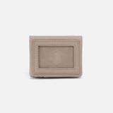 Hobo LUMEN MINI WALLET Pebbled Leather Taupe
