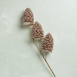Creative Co-op BEADED PINECONE SPRAY Champagne 24