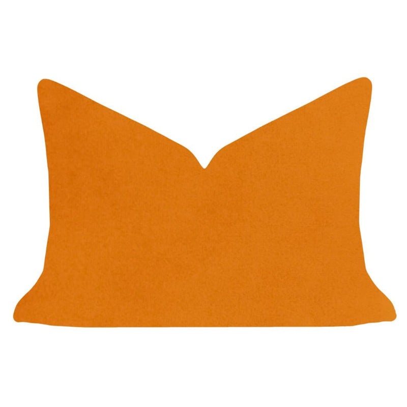 Laura Park Designs 14 x 20 SOLID VELVET THROW PILLOW Orange