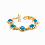 Julie Vos CABOCHON BRACELET Iridescent London Blue