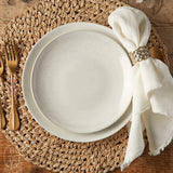 Carmel Ceramica LILY VALLEY SALAD PLATE White