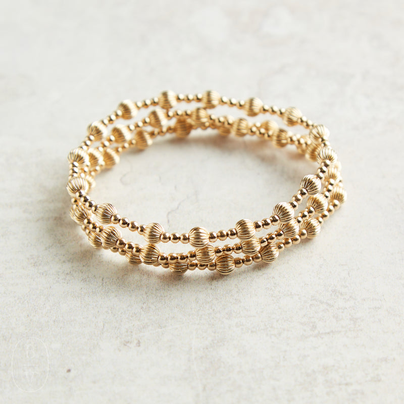 Enewton | Dignity Sincerity Gold Bead Bracelet – Bella Vita Gifts