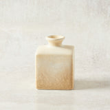 Creative Co-op STONEWARE VASES White Medium Square