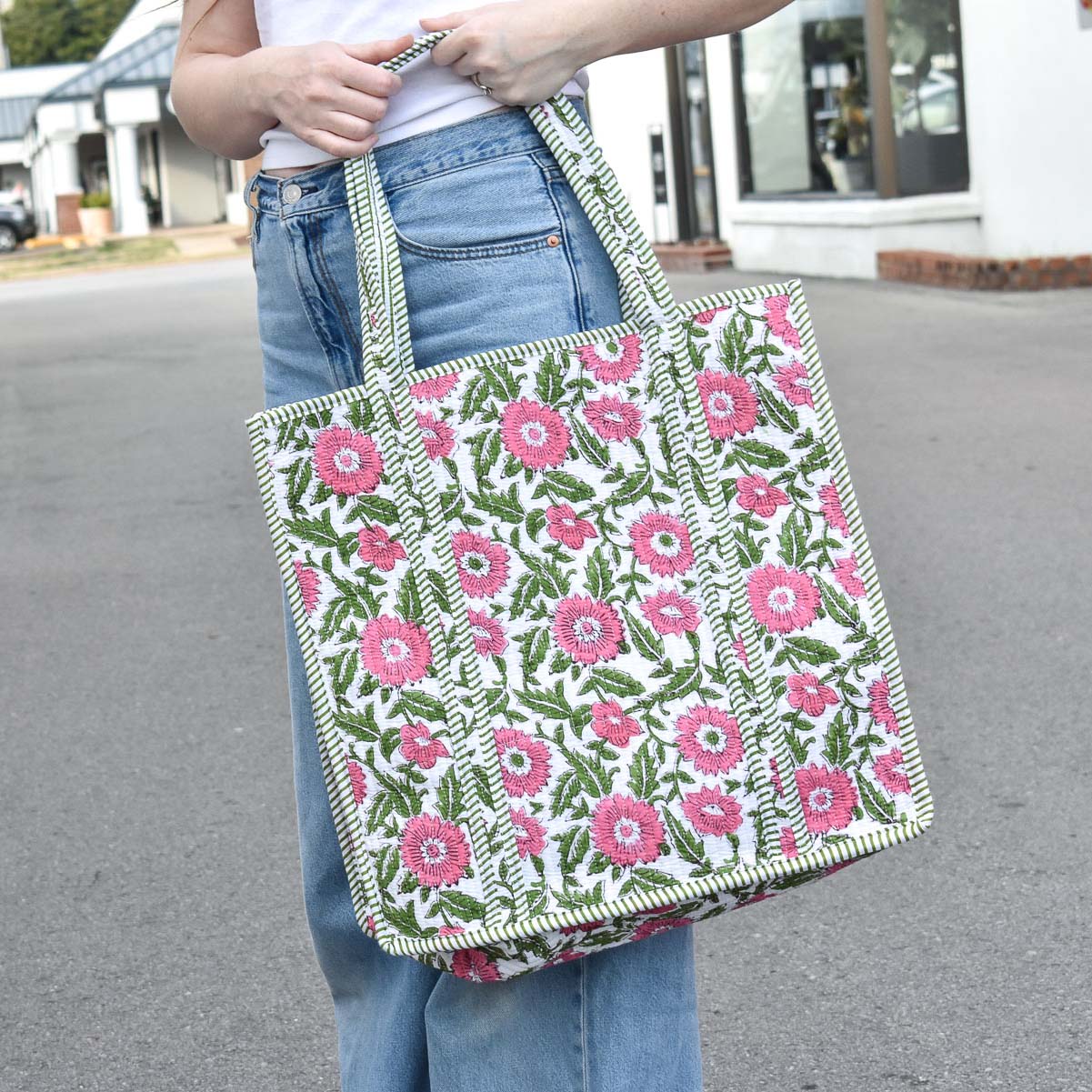 Queens Designs REGULAR QUILTED TOTE BAG