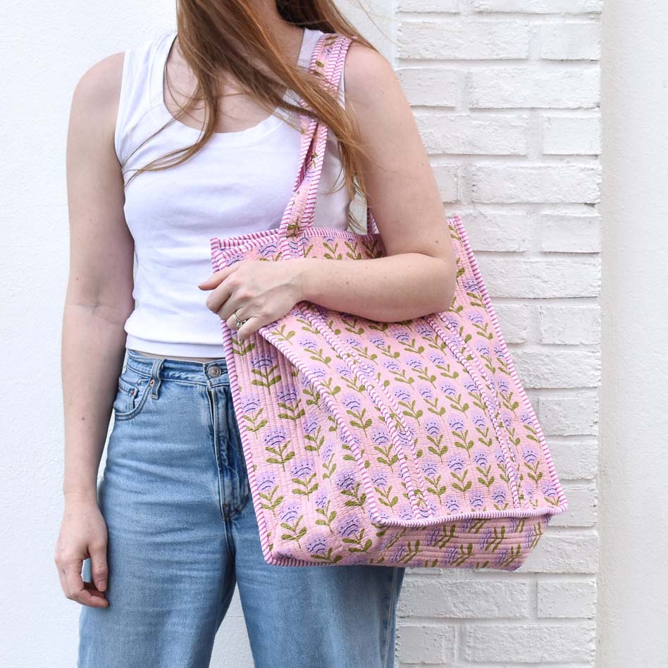 Queens Designs REGULAR QUILTED TOTE BAG