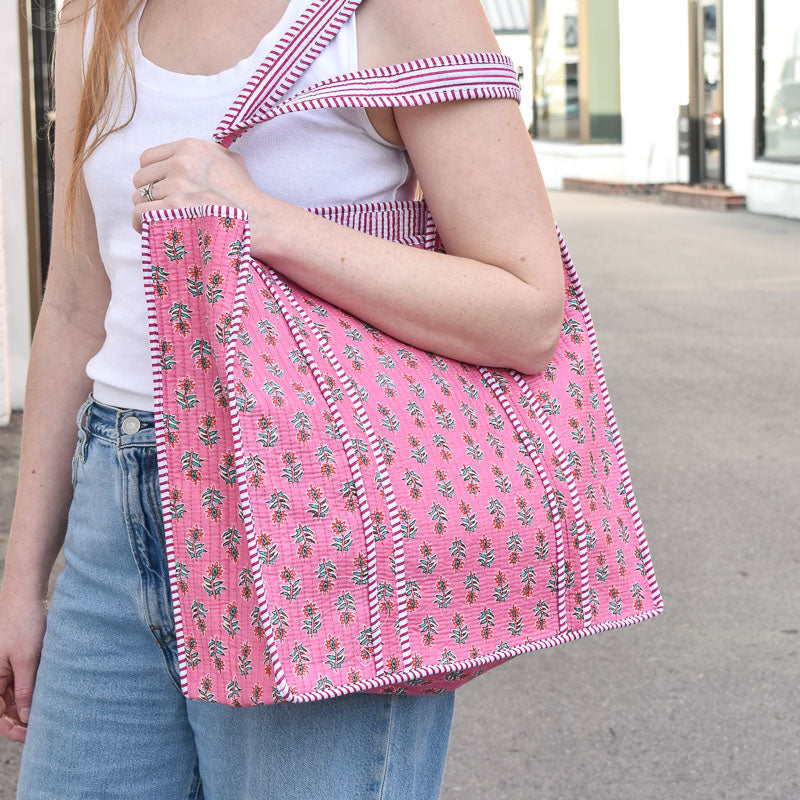 Queens Designs REGULAR QUILTED TOTE BAG