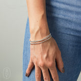 eNewton Design FACETED HEMATITE BEAD BRACELET