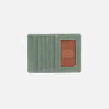 Hobo EURO SLIDE CARD CASE Jade Polished Leather