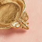Raz Imports GOLD TRINKET TRAY Bee