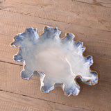 Dixie Pottery GOLD LUSTER RIM OVAL SEASIDE BOWL