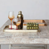Creative Co-op LACQUERED FOIL TRAY