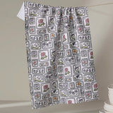 Geometry FLORAL POSTAGE STAMPS TEA TOWEL