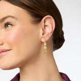 Julie Vos BAGUETTE TIER EARRINGS