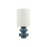 Bloomingville GLASS TABLE LAMP WITH LINEN SHADE