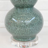 The Han House GRAY CRACKED STYLE GOURD LAMP