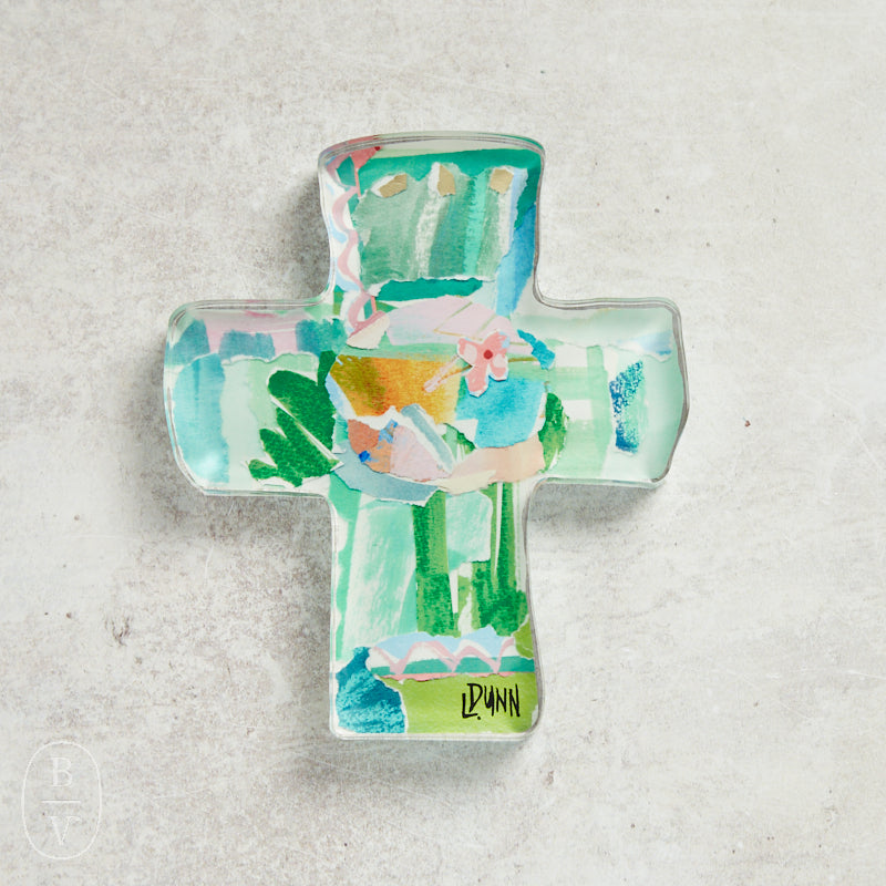 Lauren Dunn ACRYLIC EVERLASTING LOVE CROSS Green