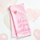 Doe A Deer LET ME CALL YOU SWEETHEART WAFFLE TOWEL