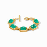 Julie Vos CHEVAL STONE BRACELET Iridescent Emerald Green