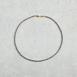 eNewton Design FACETED HEMATITE CHOKER Hematite 2mm