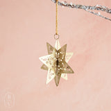 Creative Co-op METAL 3D SNOWFLAKE ORNAMENT A