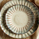 Etta B Pottery CRIMPED SALAD PLATE Lapis