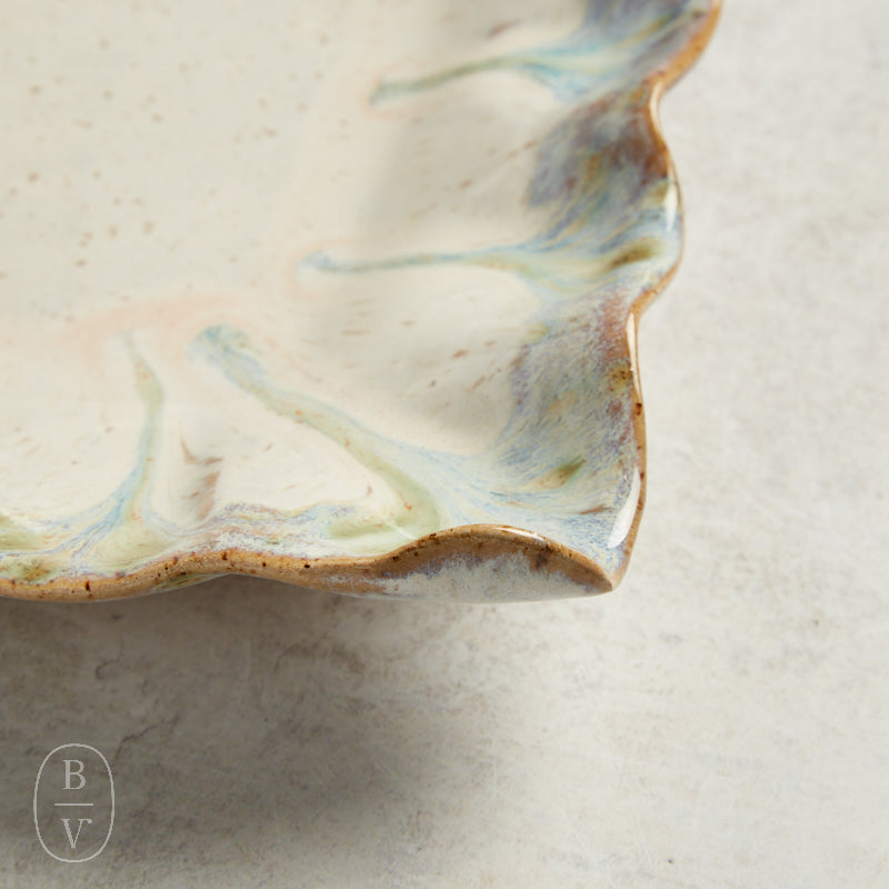 Etta B Pottery FLUTTERED RECTANGLE TRAY