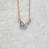 CV Designs PAVE BUTTERFLY NECKLACE - CVNTBU